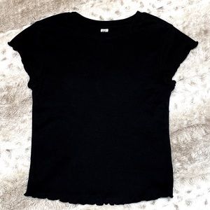 NWT BP. Black Short Sleeve Top, Size XXS
